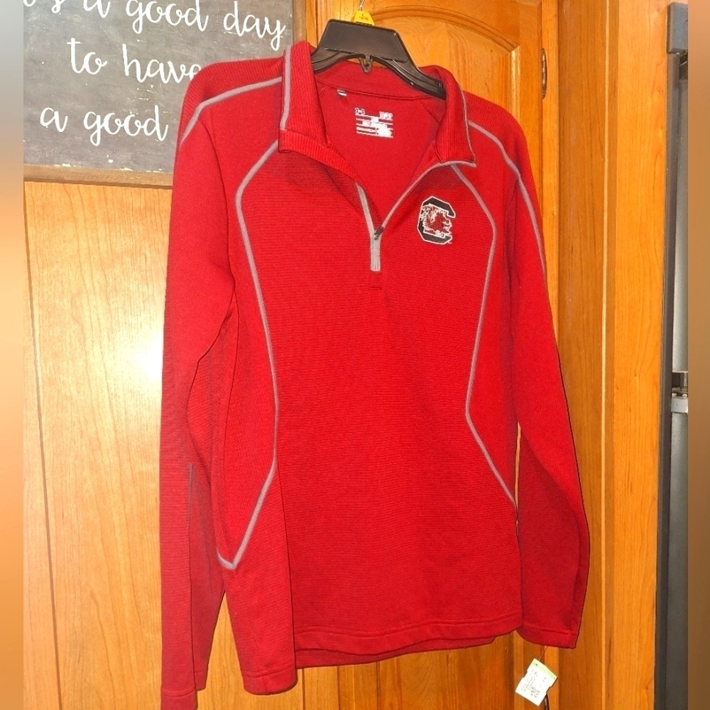 Under Armour Men's Carolina Gamecocks Quarter-Zip Sweater In A Small